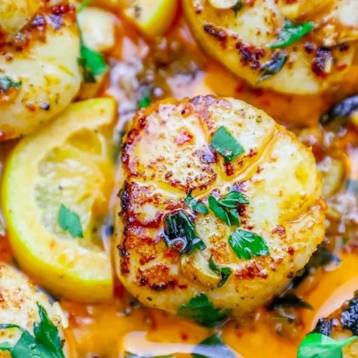 10 Minute Pan Seared Thai Chili Scallops