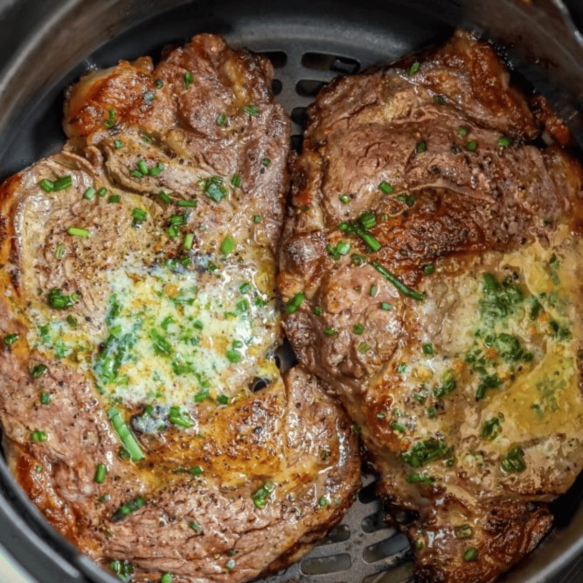 Air Fryer Ribeye Steaks