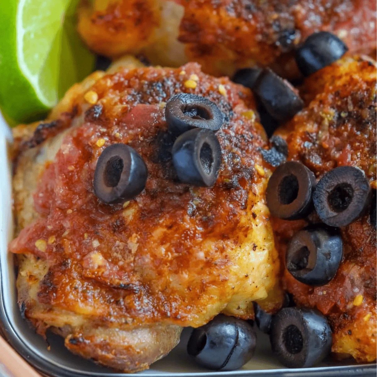 Air Fryer Salsa Chicken Thighs