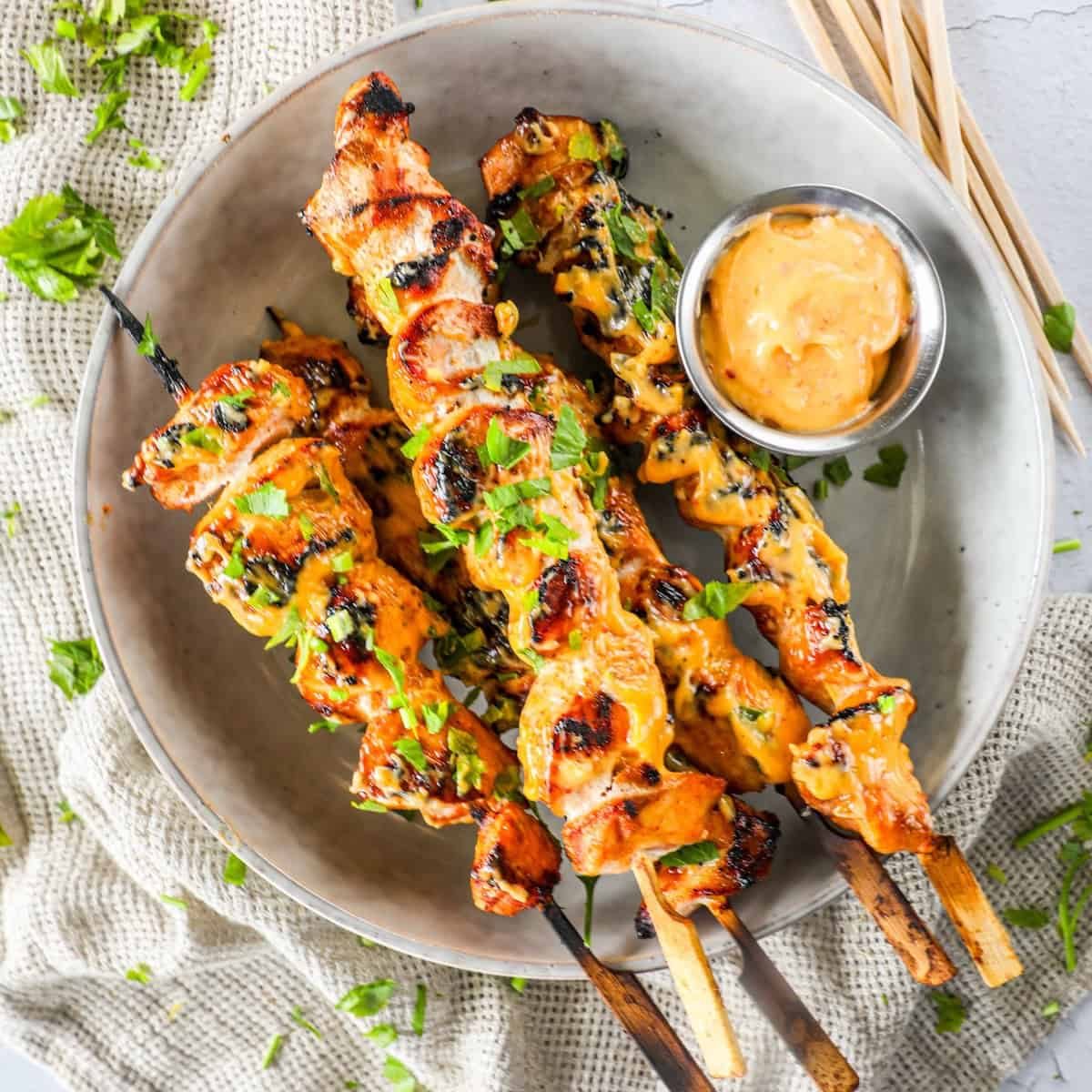 Bang Bang Chicken Skewer