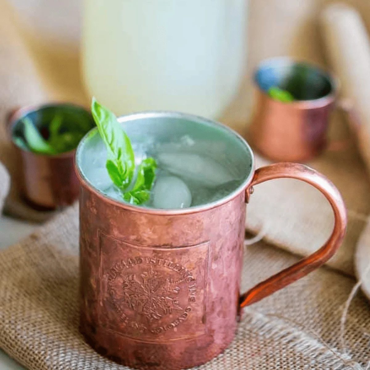 Basil Lemonade Moscow Mule