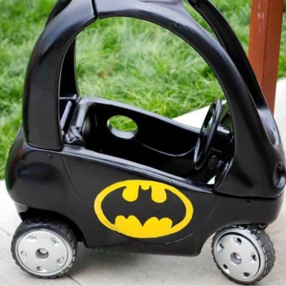 Batmobile Cozy Coupe Refashion