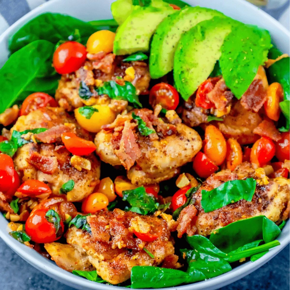 B.L.A.T Chicken Thigh Salad