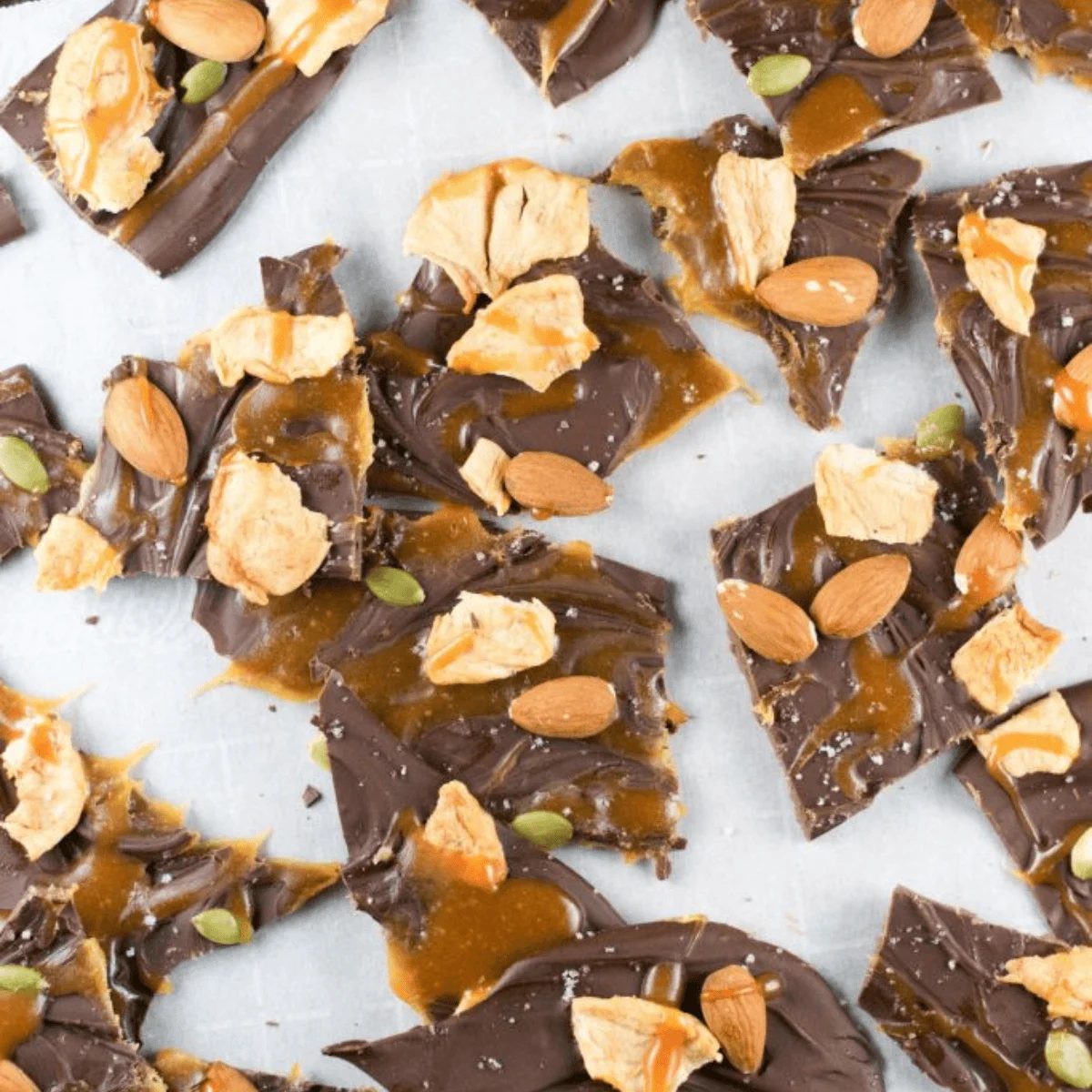 Caramel Apple Chocolate Bark