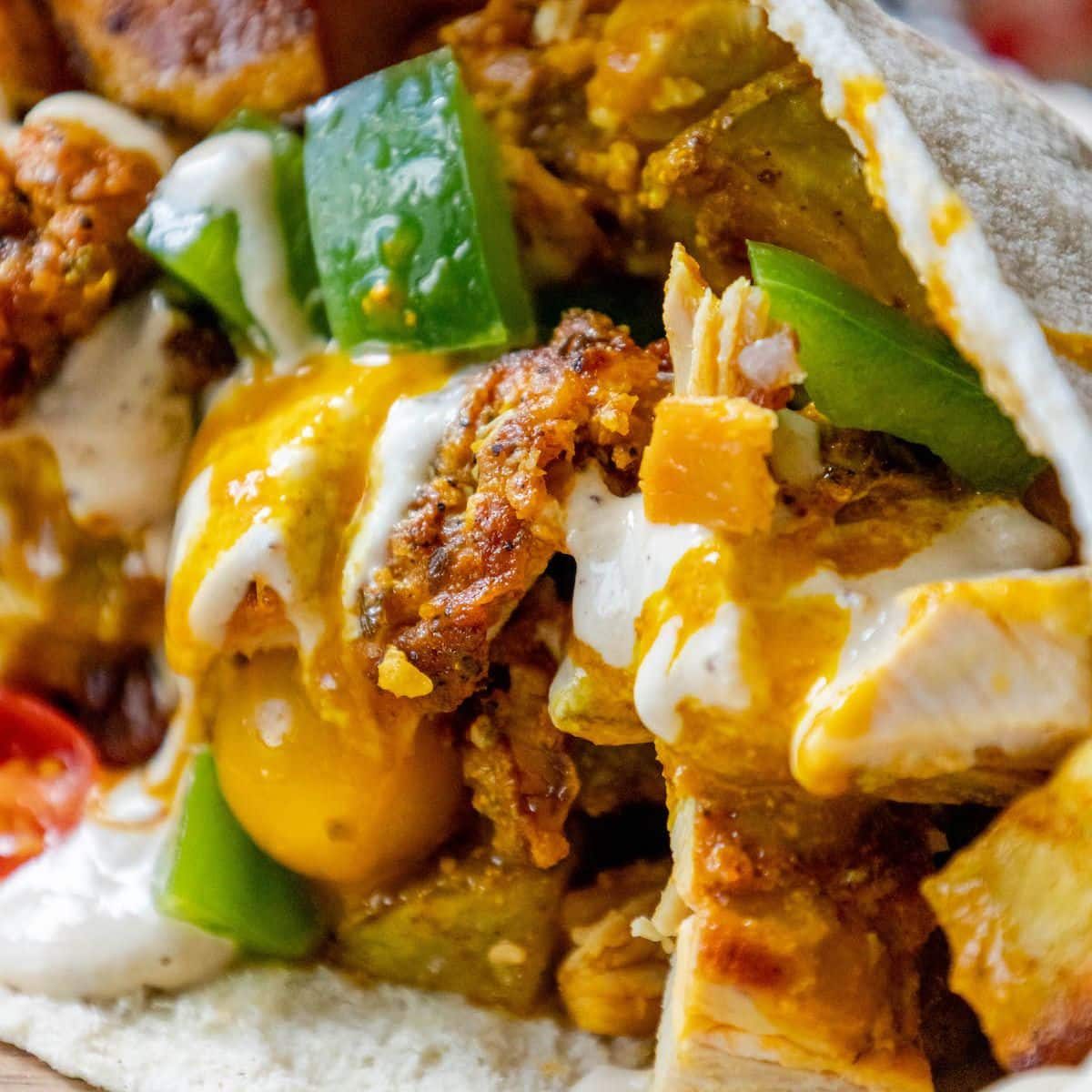 Chicken Shawarma Pitas