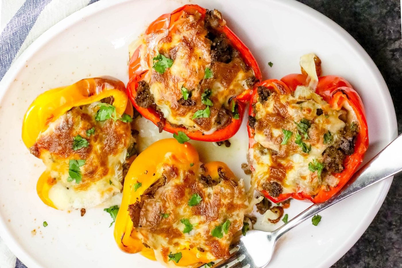 Chicken Taco Stuffed Peppers