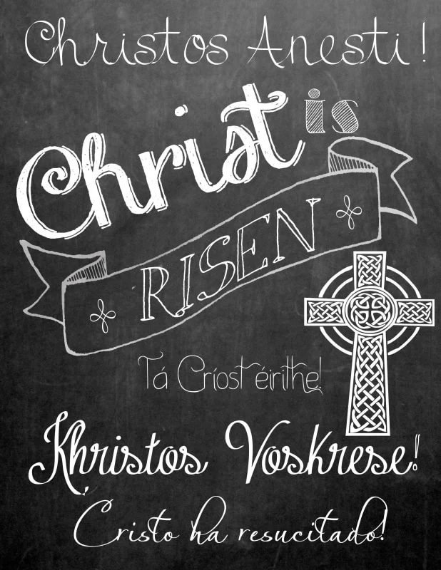 Christ is Risen! Paschal Printable