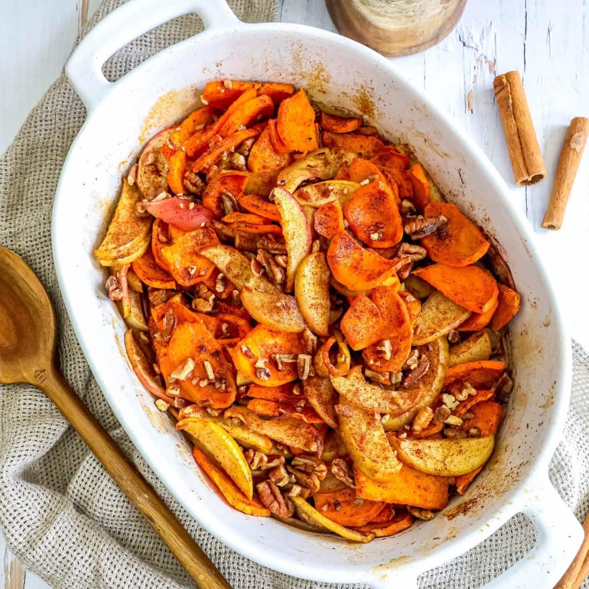 Cinnamon Sweet Potato and Apple Bake
