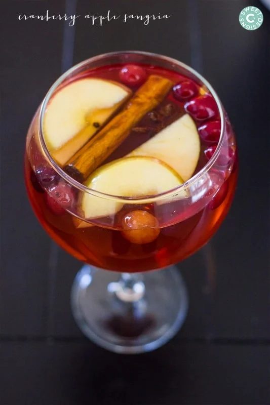 Cranberry Apple Sangria and Virgin Sangria