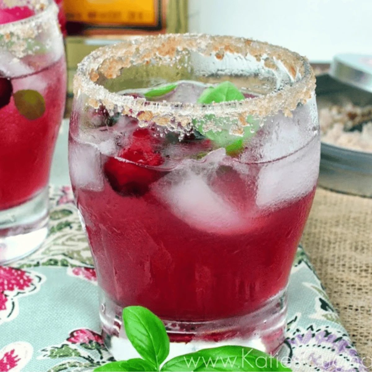 Cranberry Basil Margarita