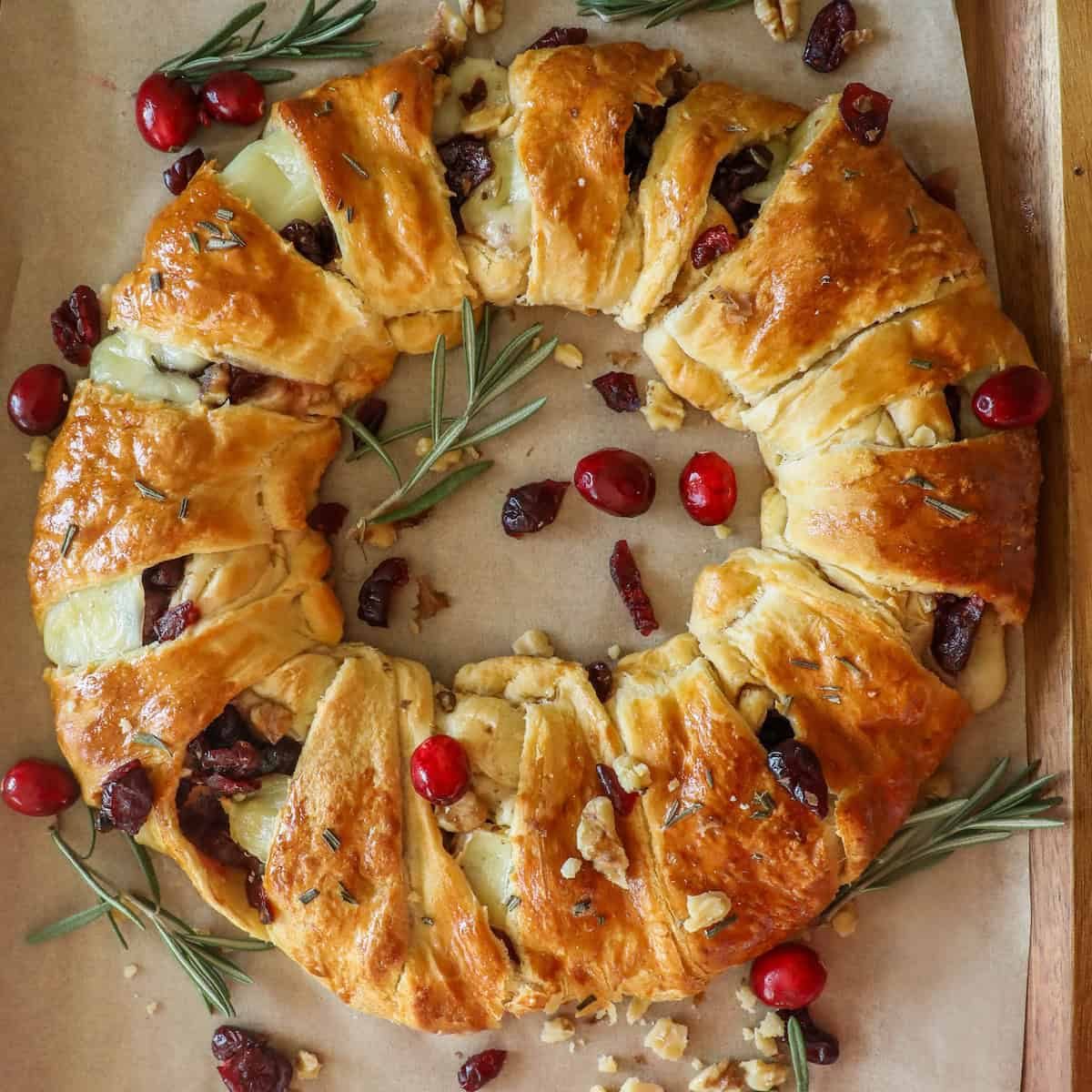 Cranberry Brie Wreath