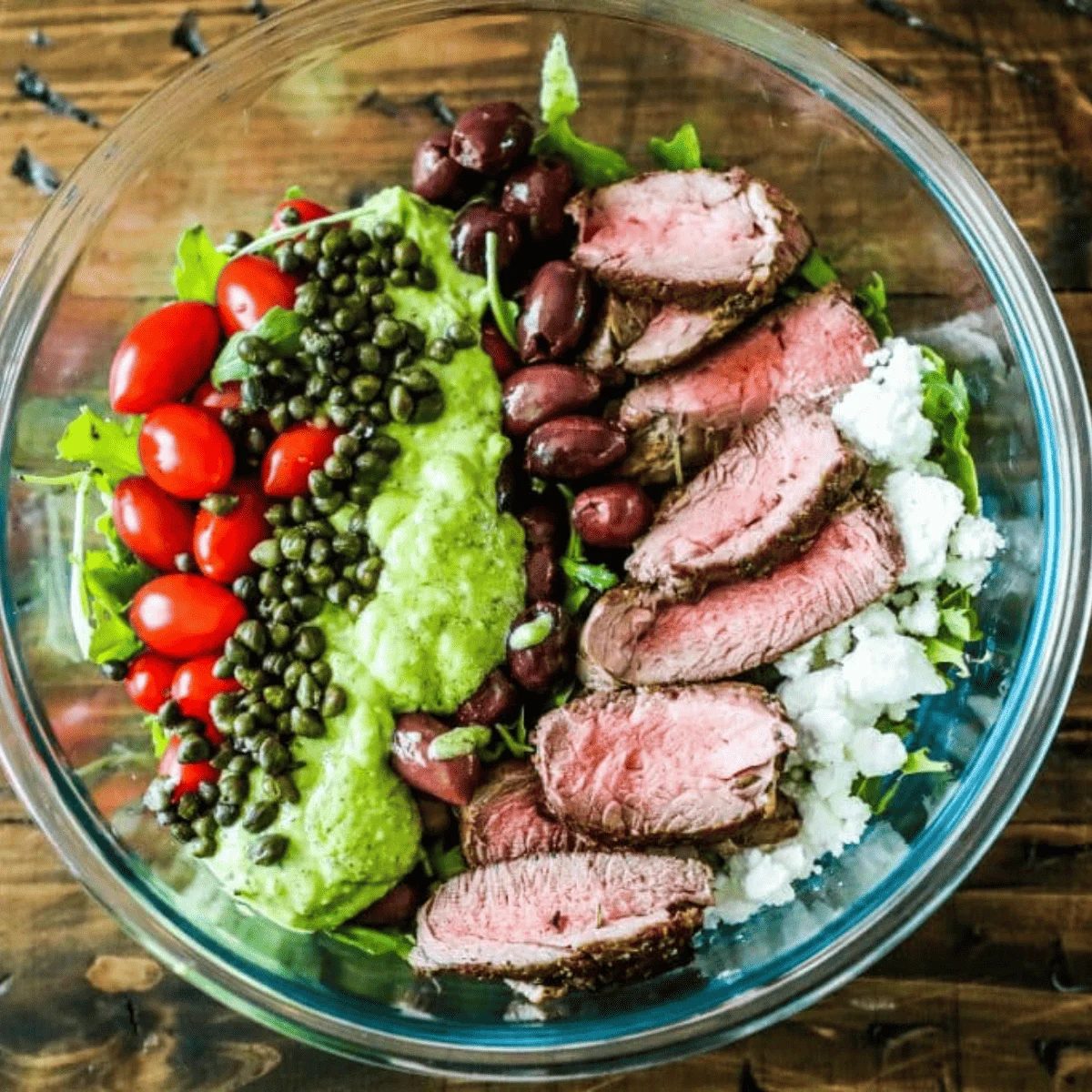 Creamy Avocado Steak Salad