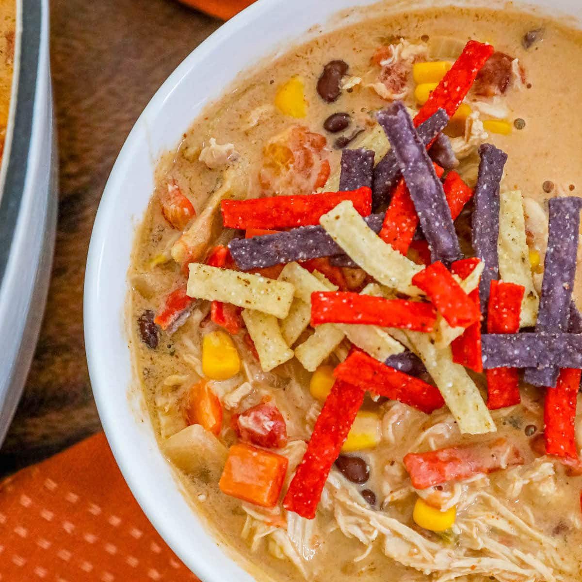 Creamy Chicken Taco Soup