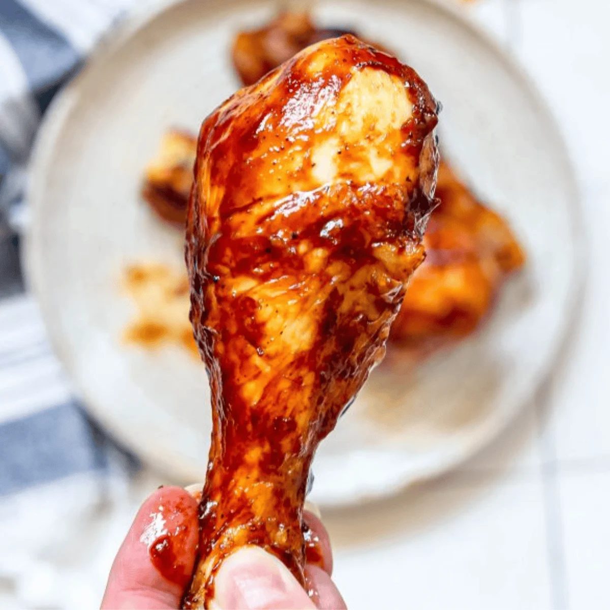 Crunchy Air Fried BBQ Chicken Drumsticks