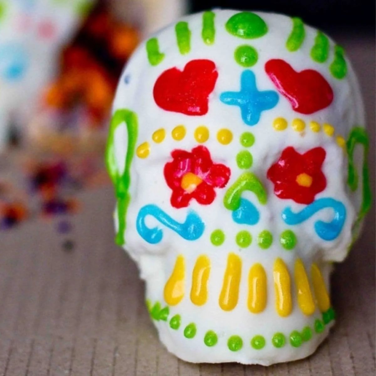 Dia De Los Muertos Mini Confetti Cakes