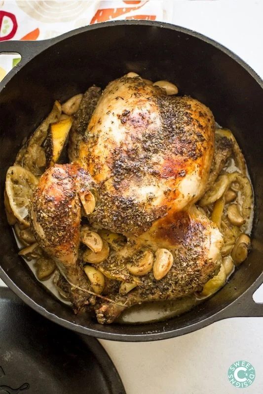 Dutch Oven Grecian Chicken