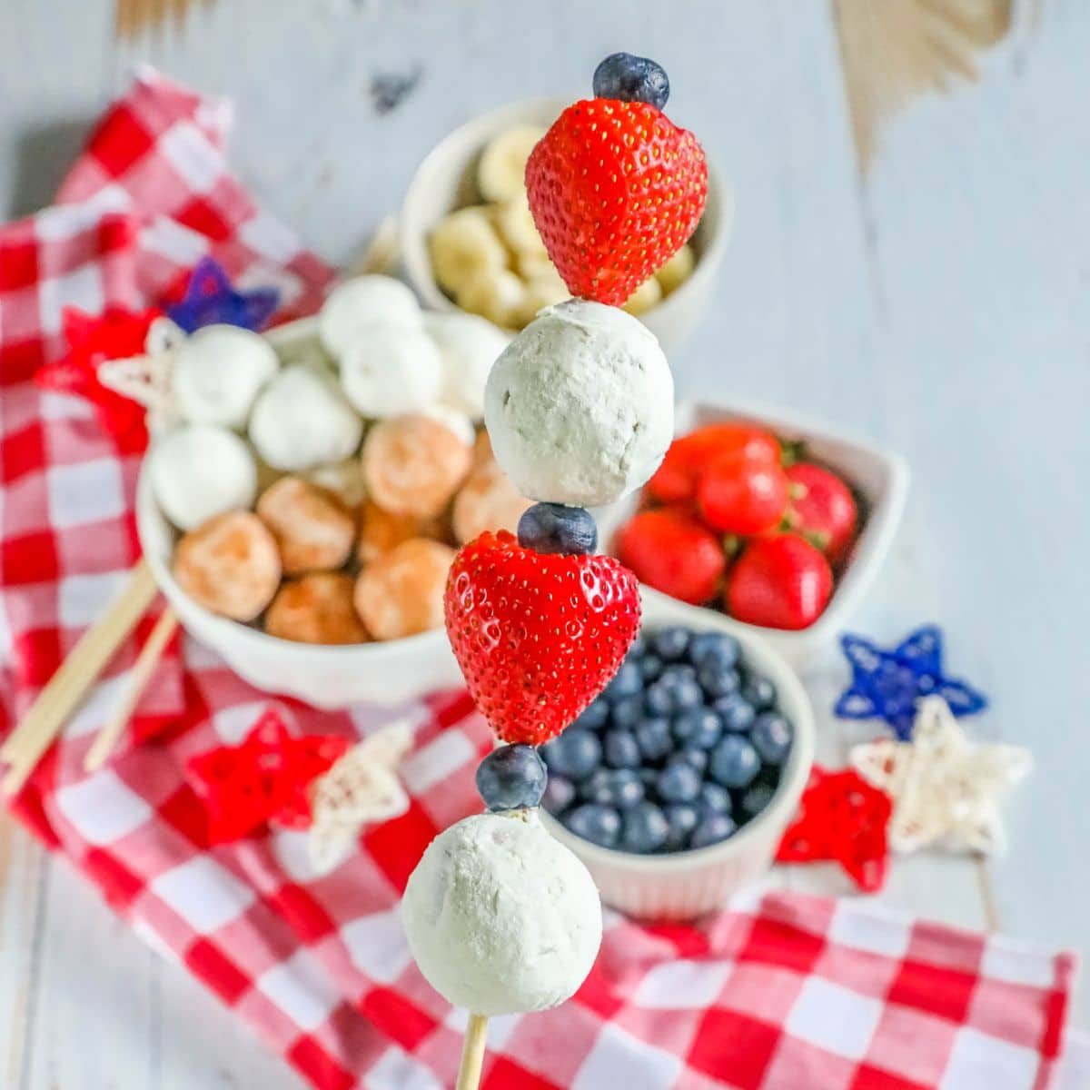 4th of July Dessert Kabobs