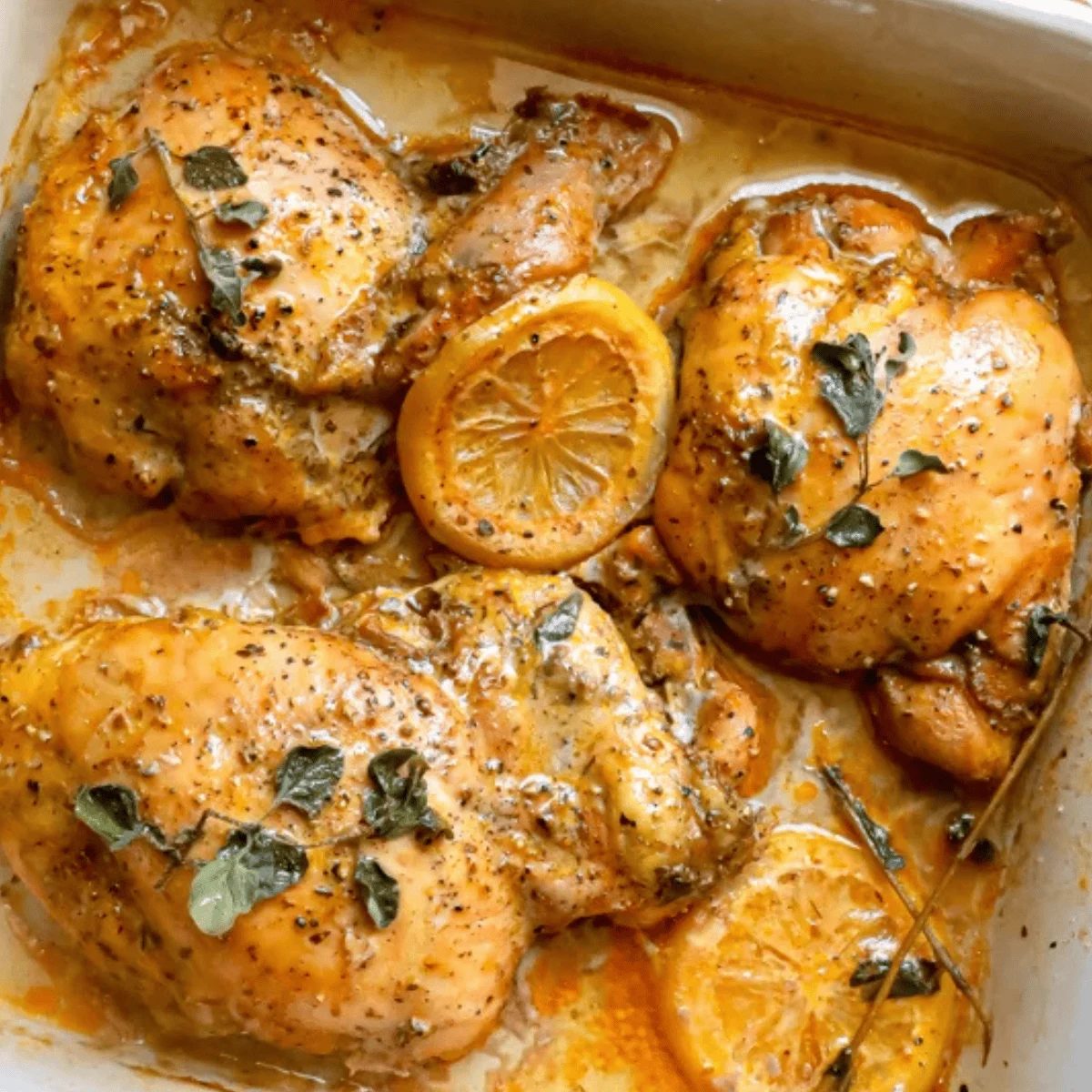 Baked Greek Chicken Thighs