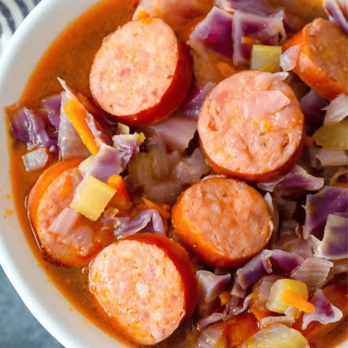 Cabbage and Sausage Soup