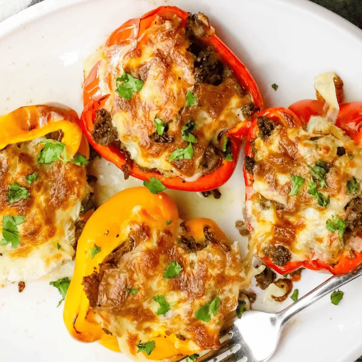 Philly Cheesesteak Stuffed Peppers