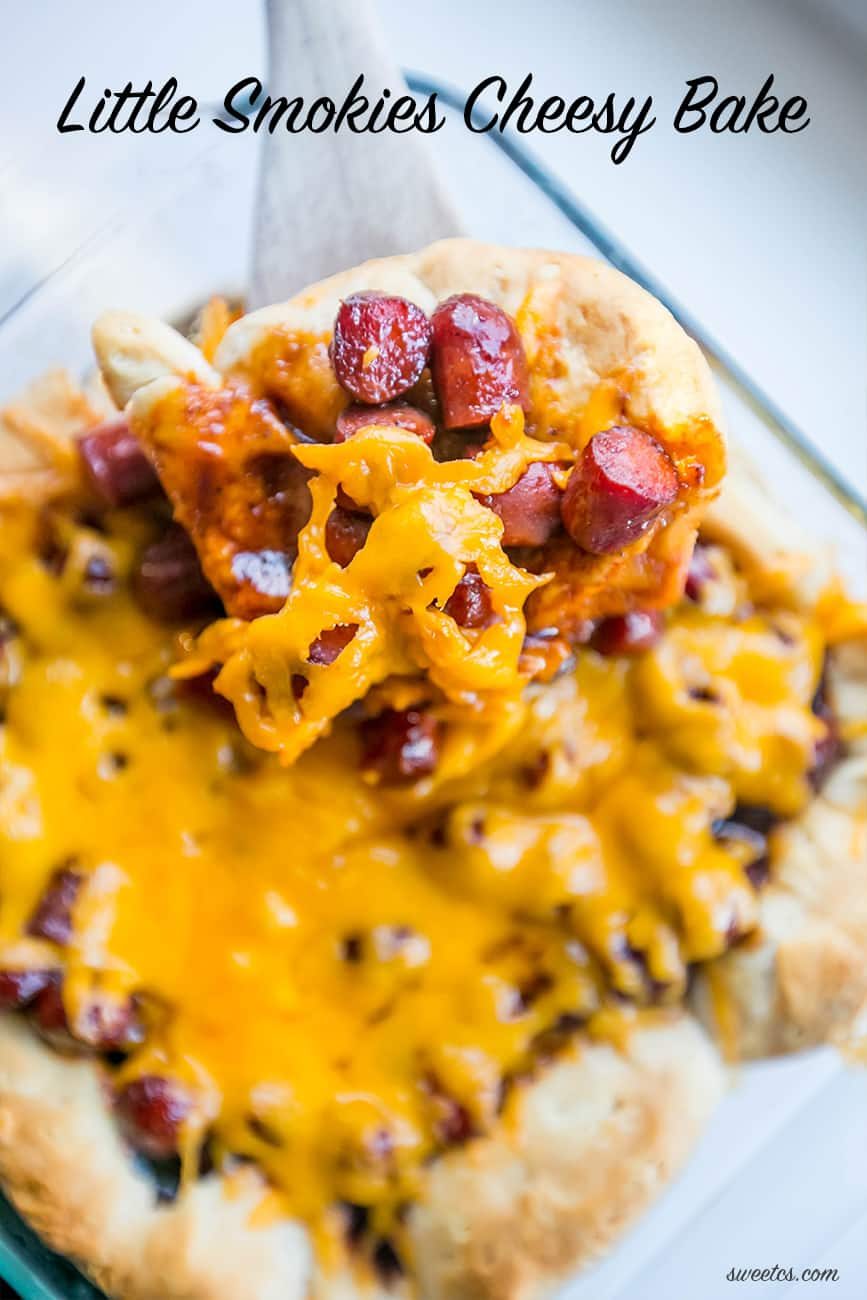 Cheesy BBQ Little Smokies Casserole