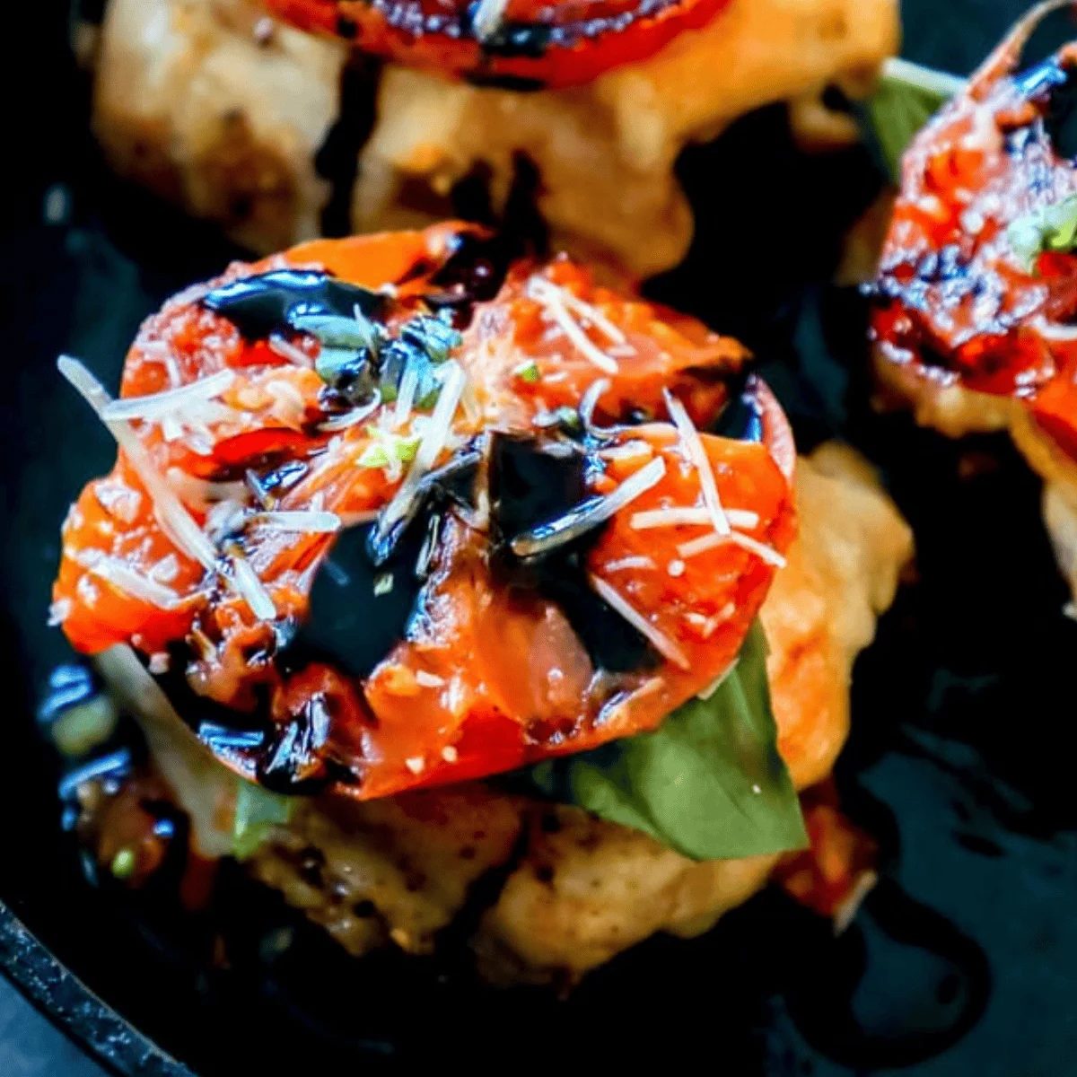 Cheesy Caprese Chicken Thighs