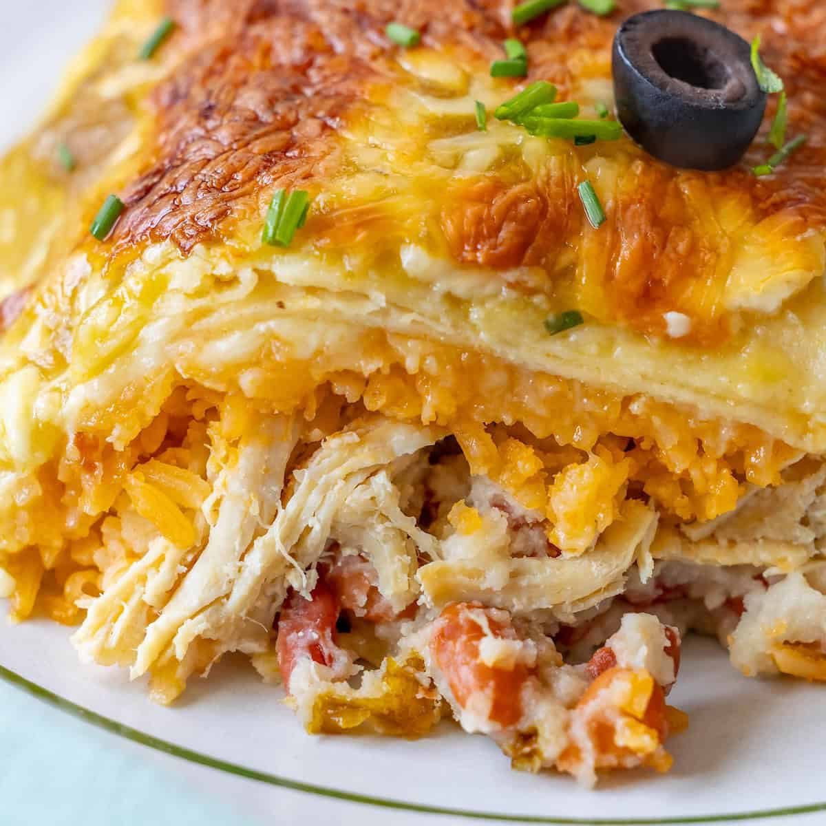 Chicken Enchilada Pie Bake