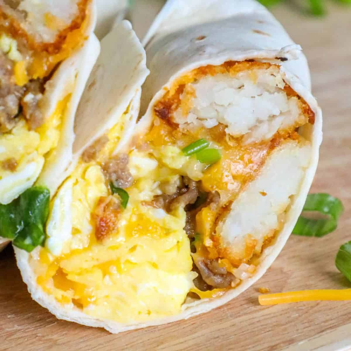 Freezer Breakfast Burritos