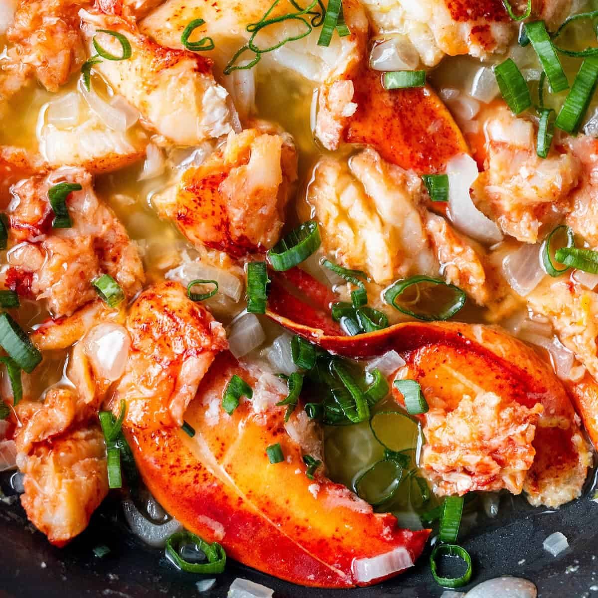 Garlic Butter Lobster Skillet