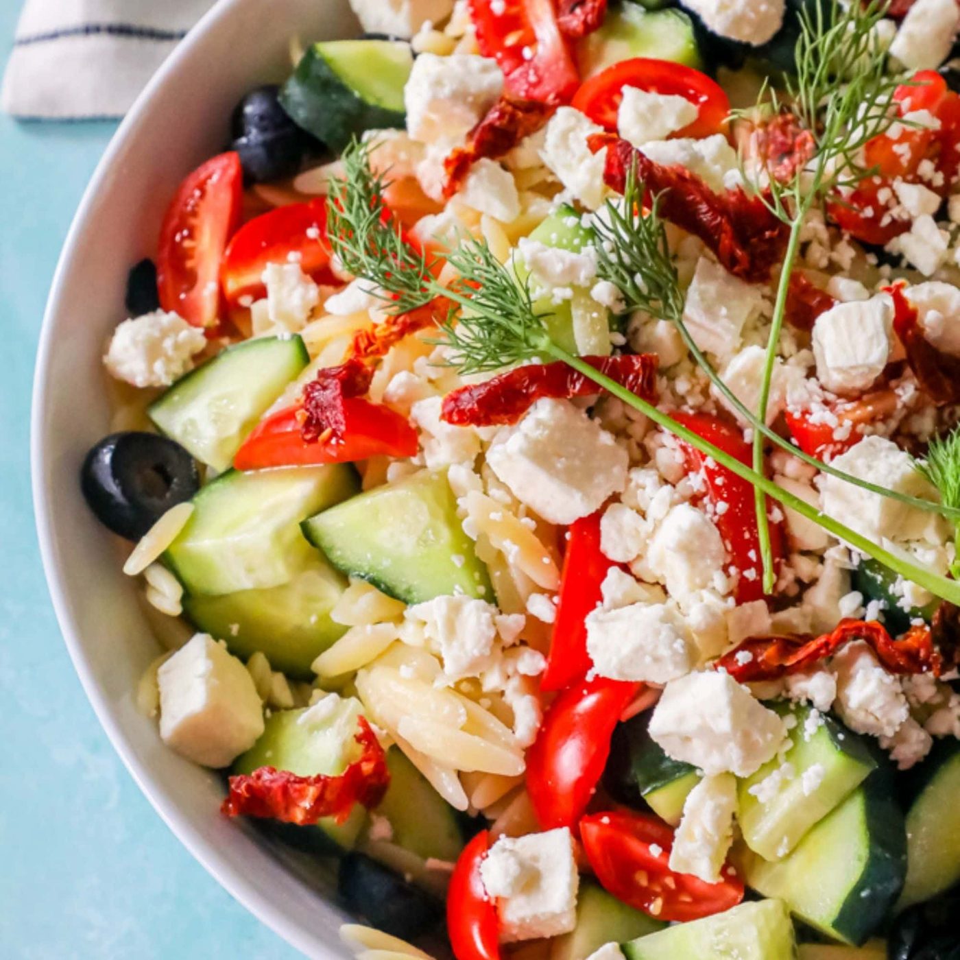 Greek Orzo Pasta Salad