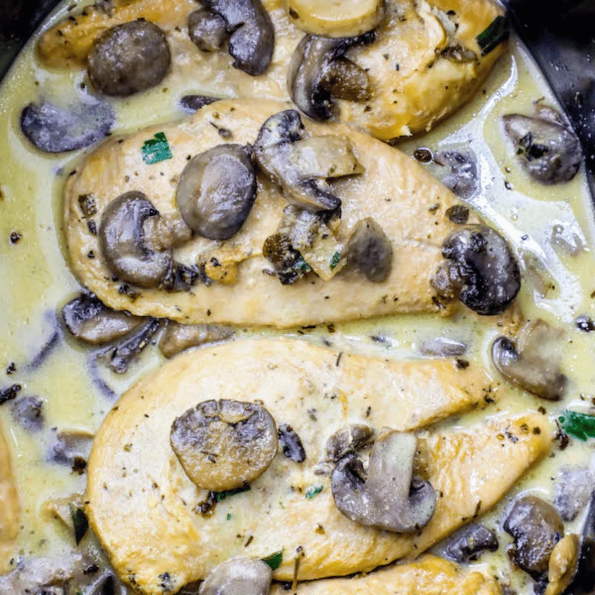 Slow Cooker Creamy Chicken Marsala