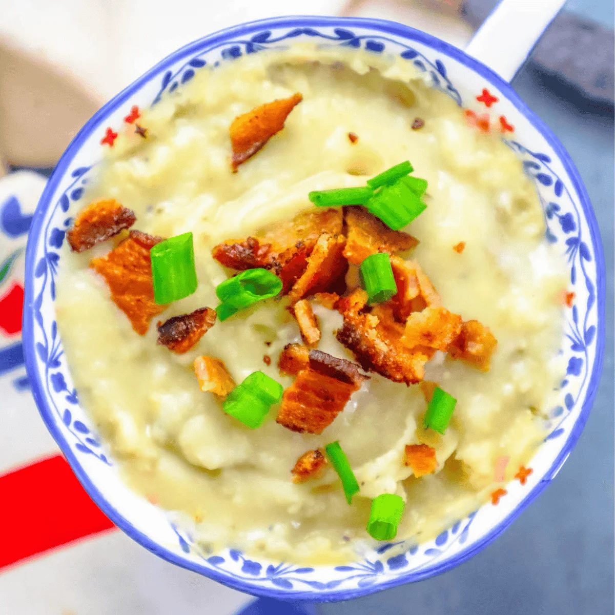 Loaded Leftover Mashed Potato Soup