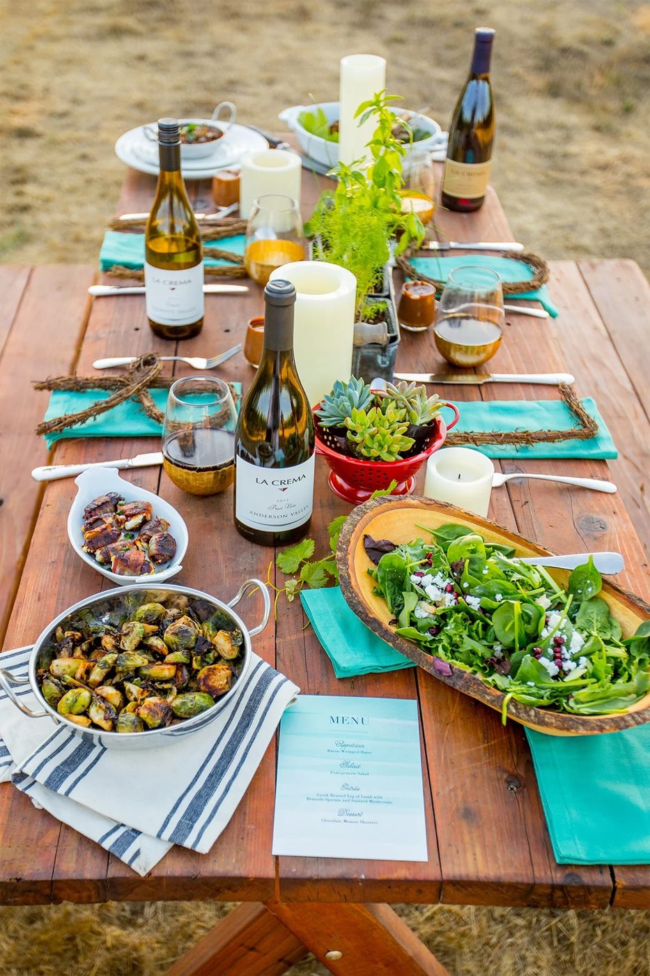 Fall Harvest Tablescape and Succulent Centerpieces