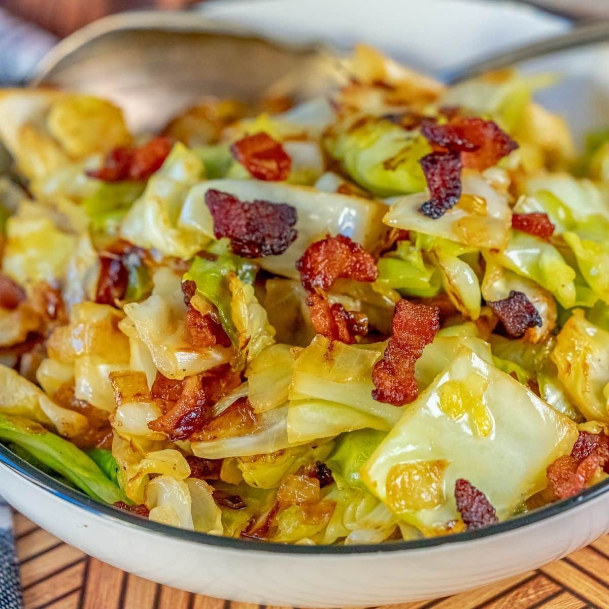 Fried Cabbage, plus Bacon
