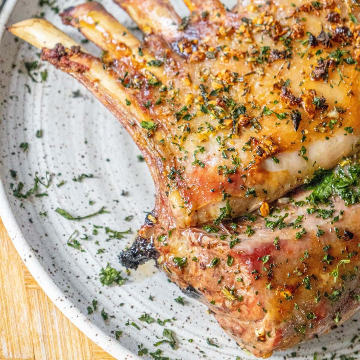 Garlic Roasted Rack of Lamb