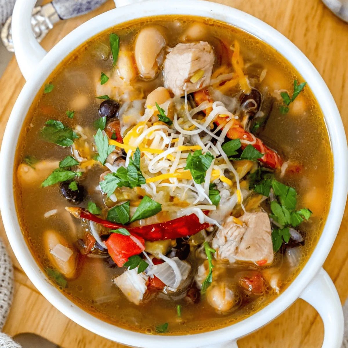 Green Chile Chicken Soup