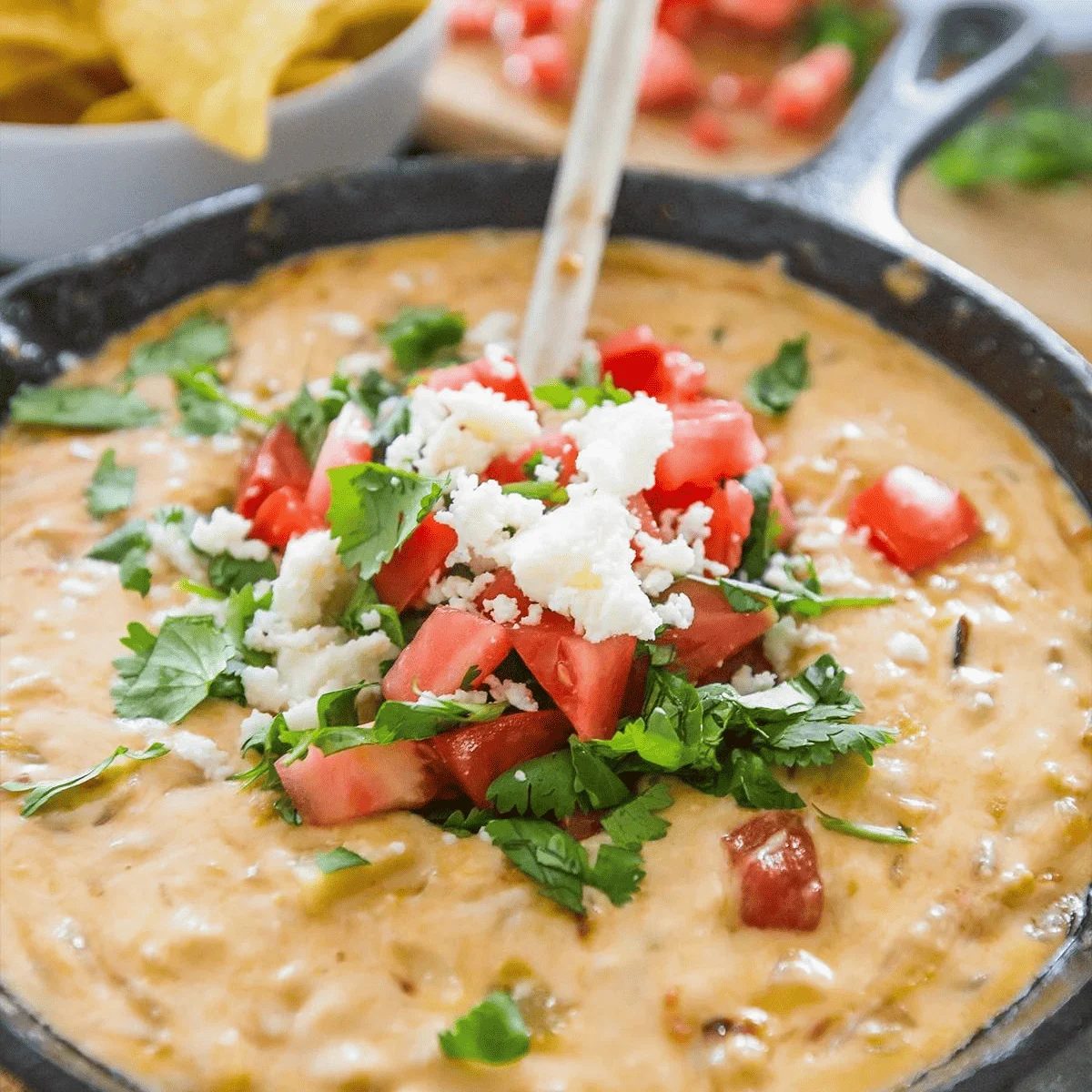 Green Chile Skillet Queso