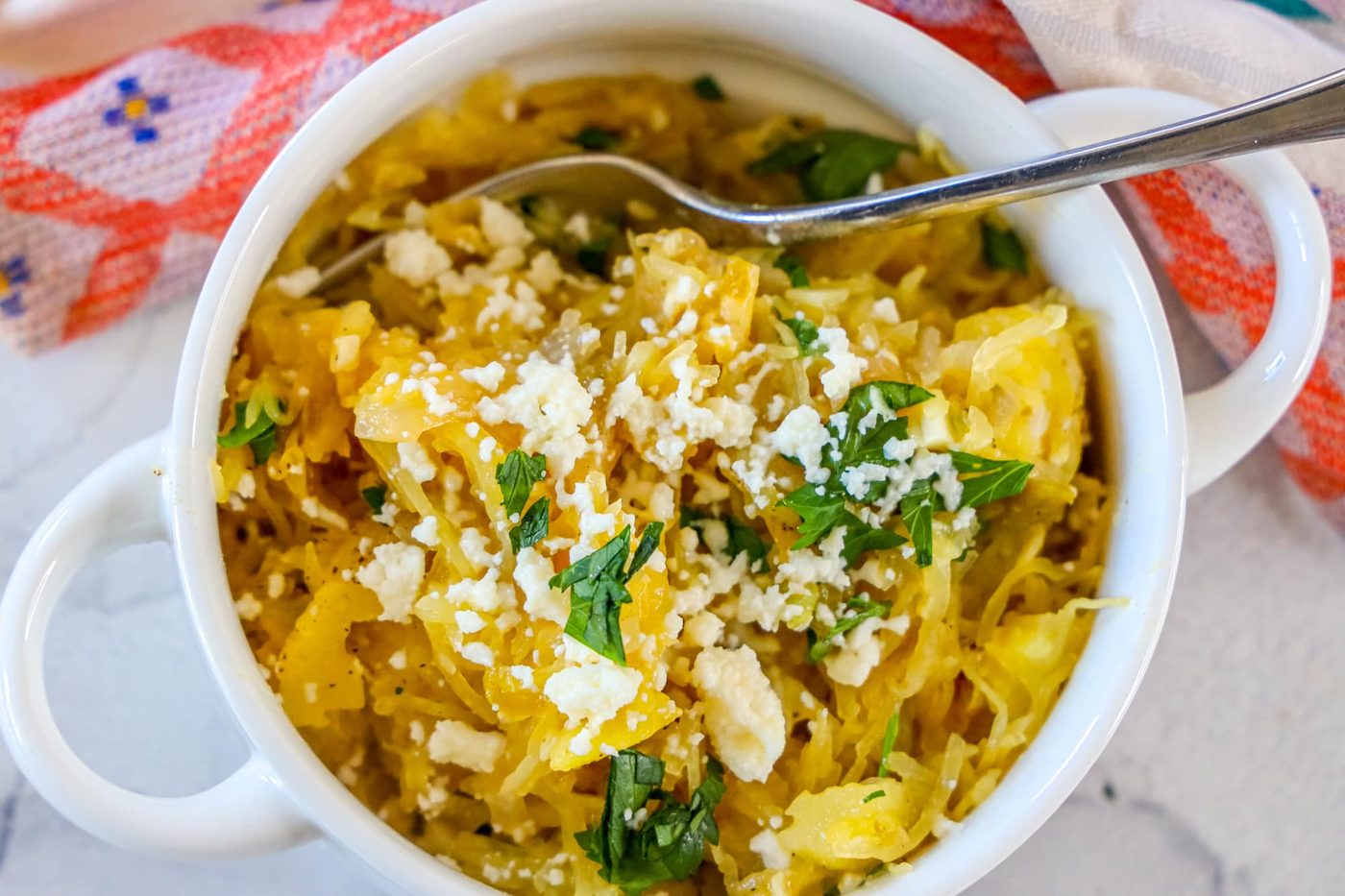 Green Chile Spaghetti Squash Skillet