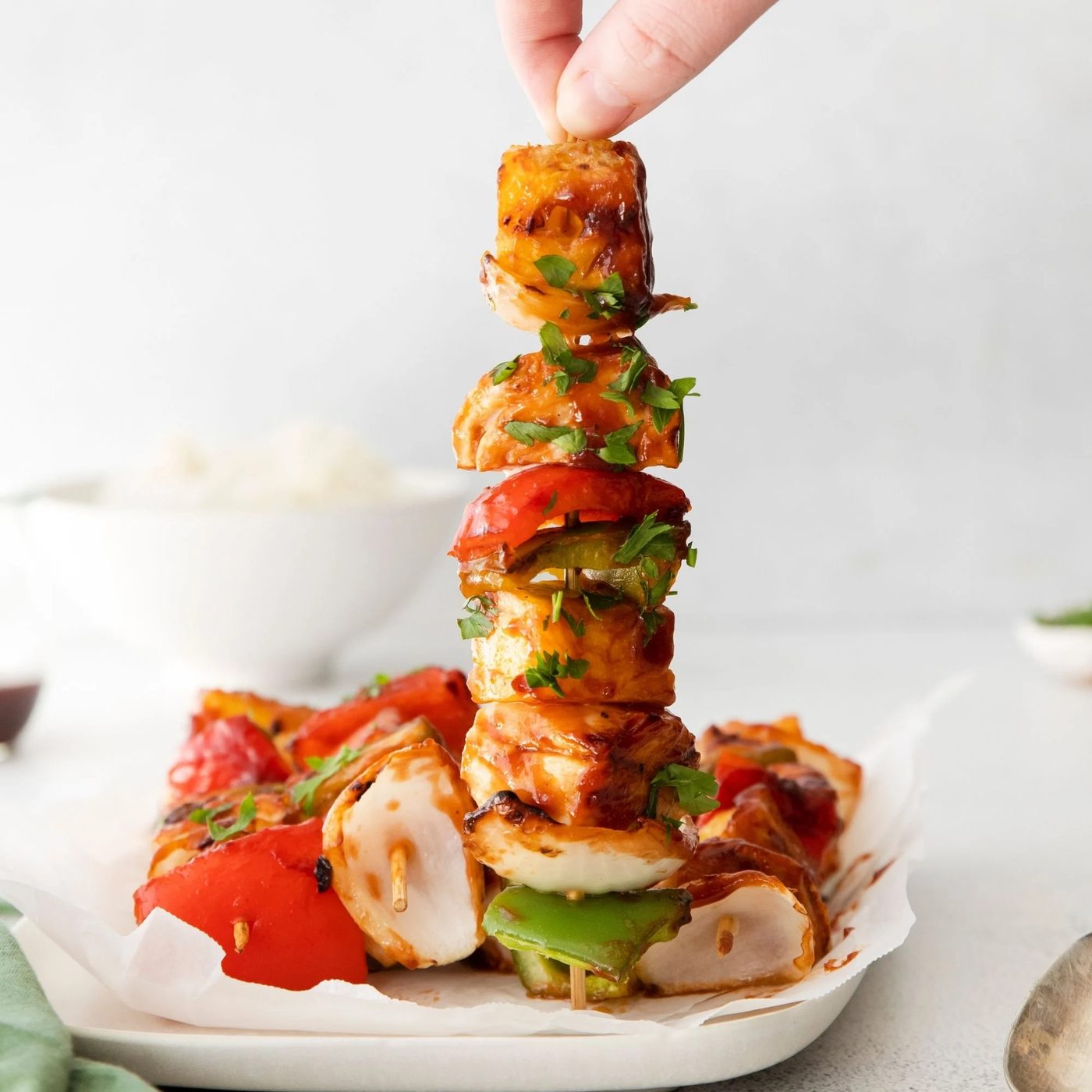 Grilled Huli Huli Chicken Kabobs