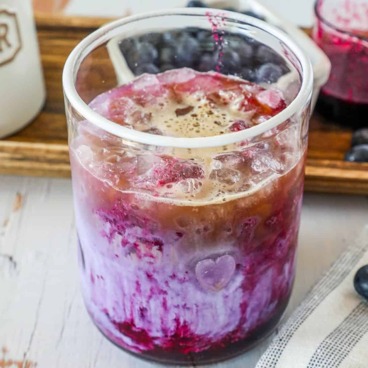 Homemade Blueberry Coffee Syrup