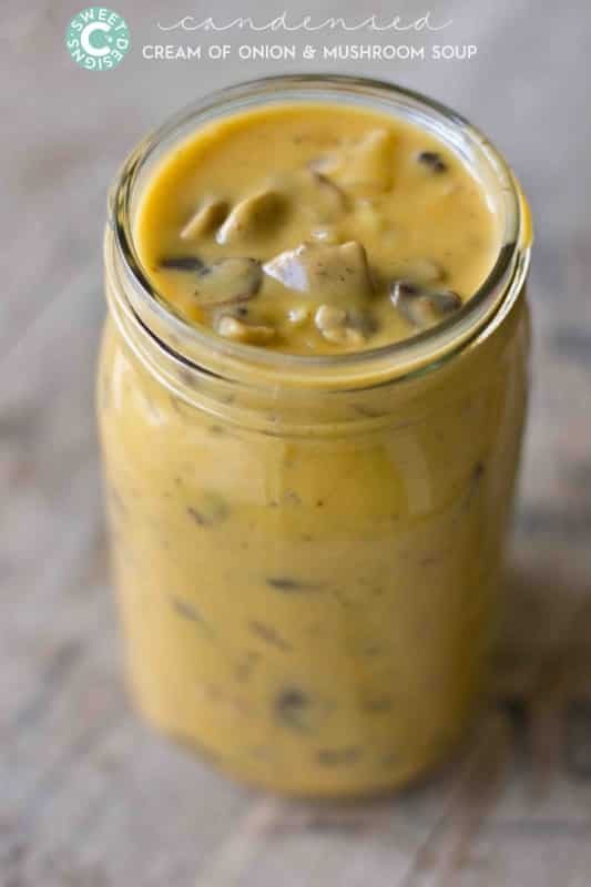 Homemade Cream of Mushroom and Onion Soup