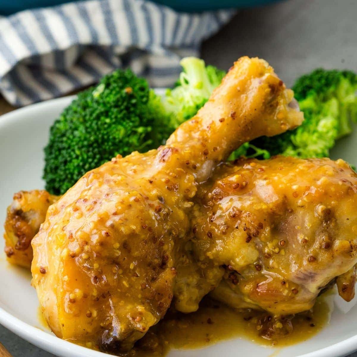 Honey Mustard Baked Chicken Drumsticks
