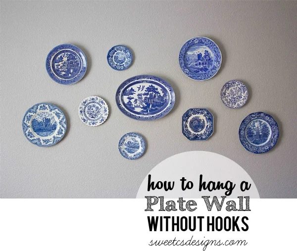 How to Hang a Plate Wall Without Hooks