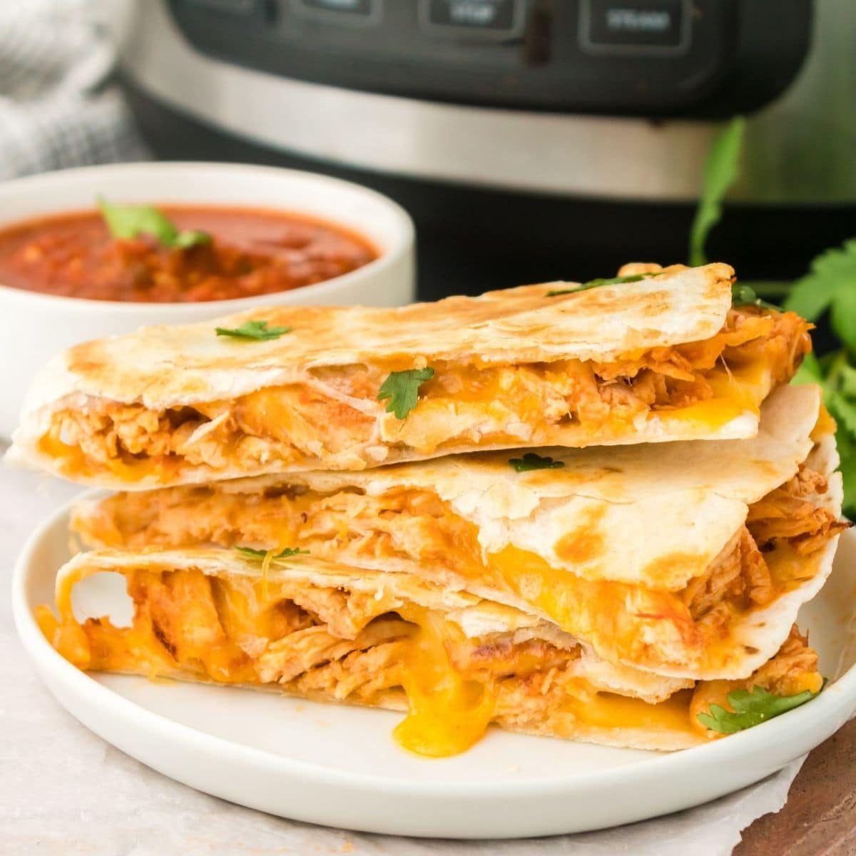 Instant Pot Chicken Quesadillas