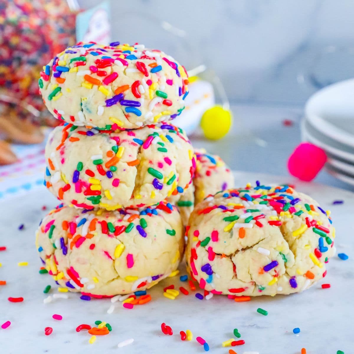 Jumbo Funfetti Cookies