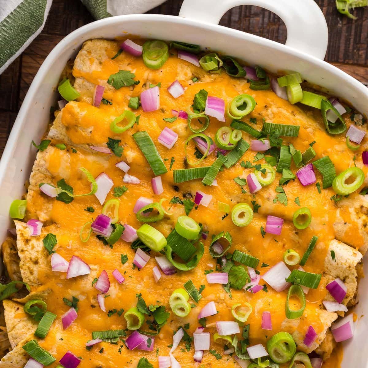 Keto Chicken Enchilada Casserole