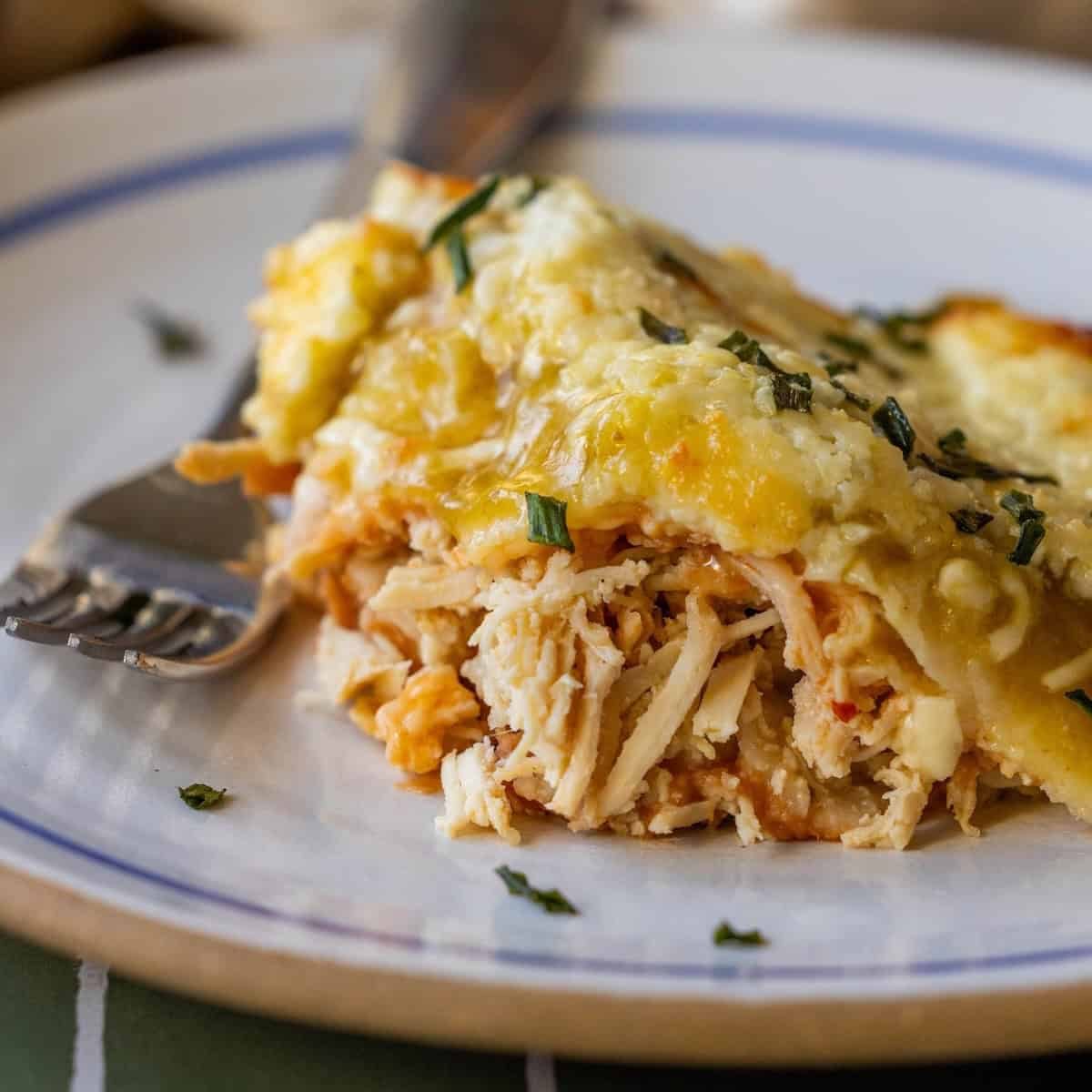 Leftover Turkey Enchilada Pie