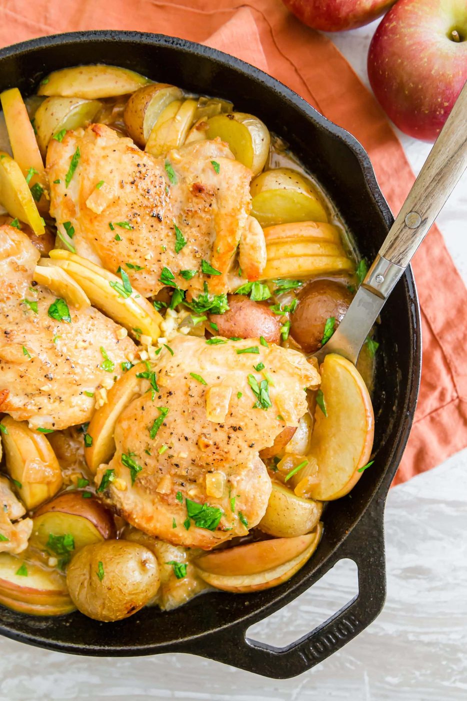 Maple Dijon Chicken and Potatoes Skillet