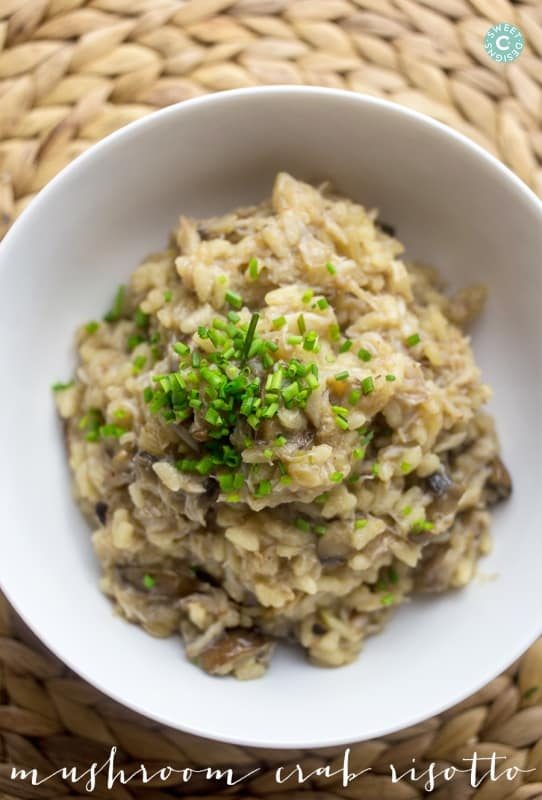 Mushroom Crab Risotto