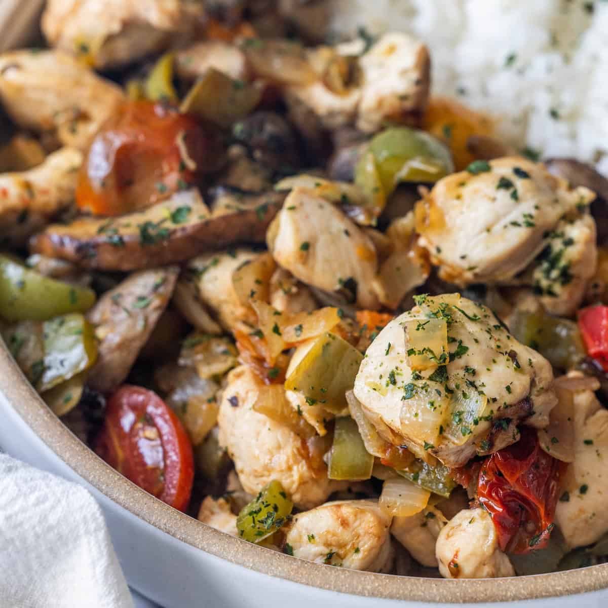 One Pot Italian Chicken Vegetable Skillet